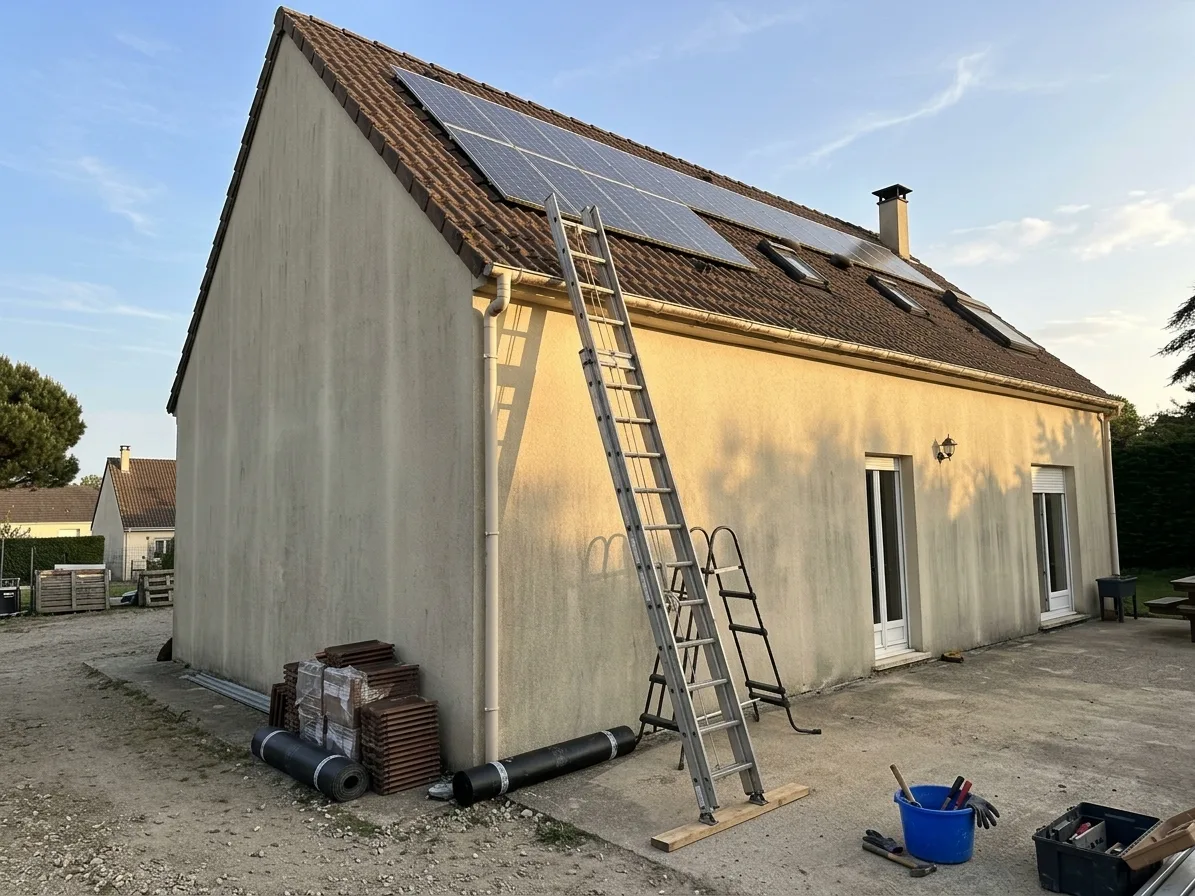 Démoussage de toiture à Chelles