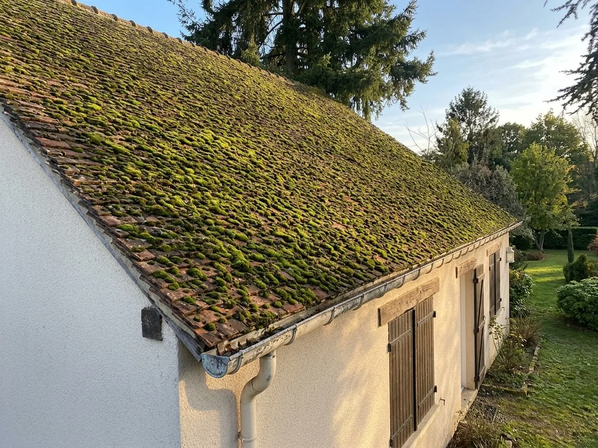 Démoussage de toiture à Chelles